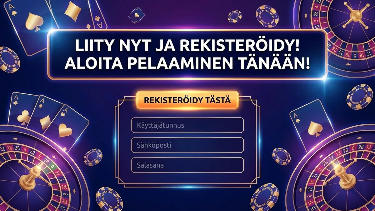Rekisteröidy bonuksella